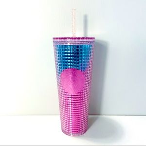 Starbucks Venti Summer 2021 Cotton Candy Grid Tumbler